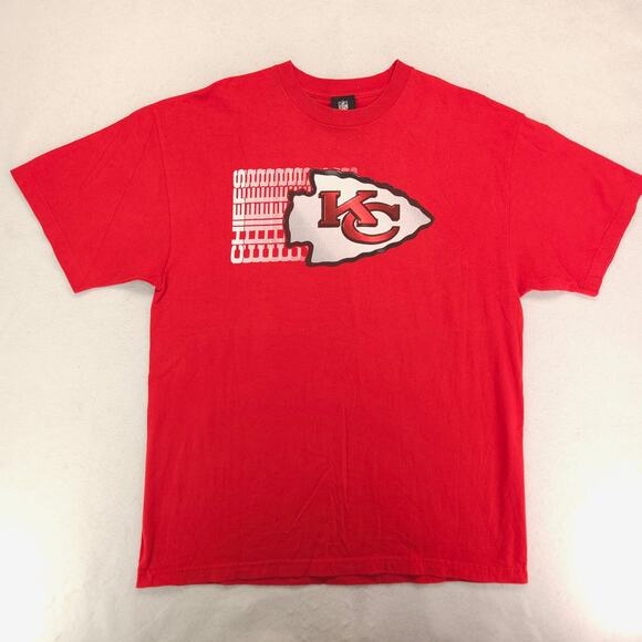 NFL Kansas City Chiefs Graphic Football T-Shirt Mens Size Extra Large XL Red - Picture 2 of 9
